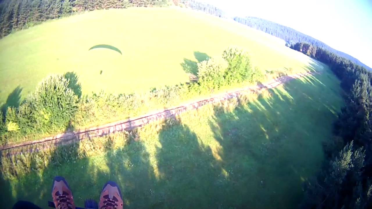 paramotor, Slovakia, Sunrise over Dravce, Bukovinka