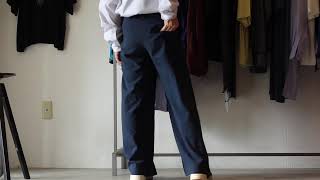 ETHOSENS / ワイドスラックス[GORGETTE WIDE SLACKS / E220-702]