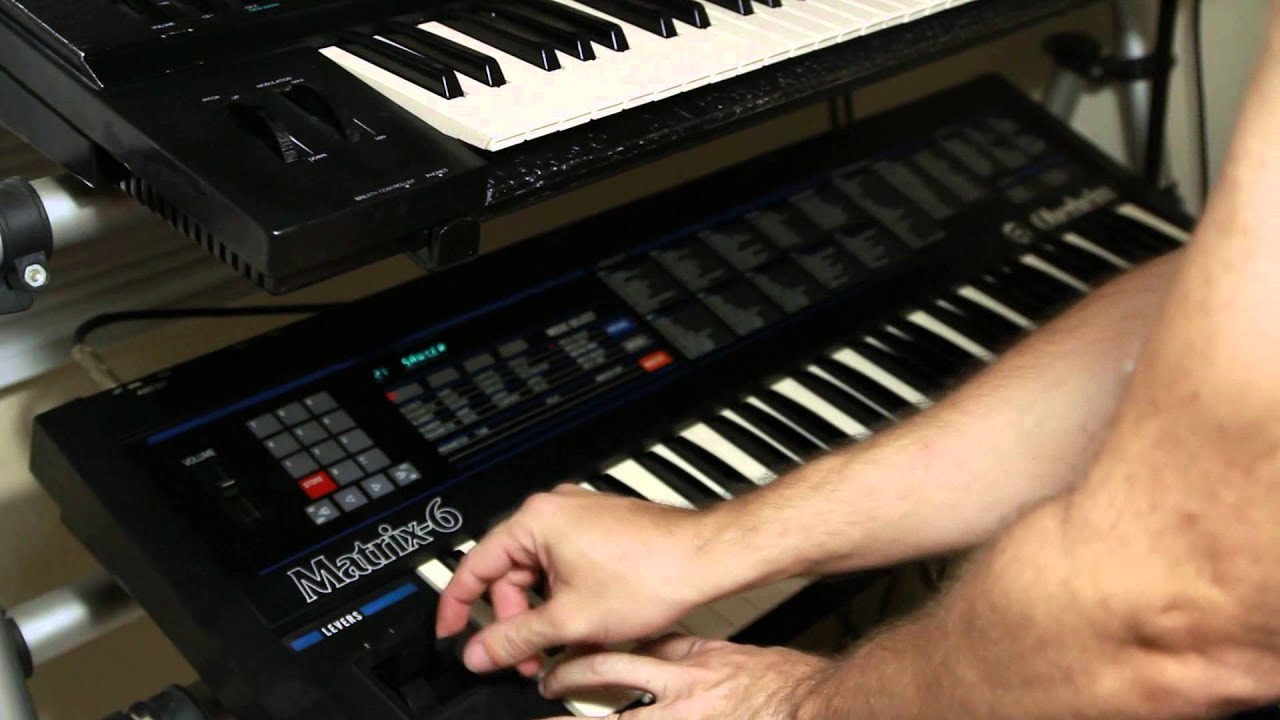 Oberheim Matrix 6 Teste de sons, polifonia e after touch