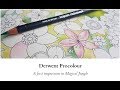 Derwent Procolour pencils, A first impression in Magical Jungle