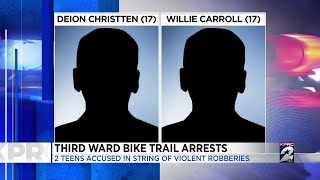 ‘Get a job’: 2 teen suspects in custody for series of violent robberies on Third Ward bike trail