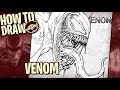 How to Draw VENOM (Venom 2018) | Narrated Easy Step-by-Step Tutorial