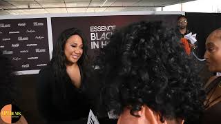 The 17th Annual ESSENCE Black Women in Hollywood Red Carpet Interview - Angie Beyince