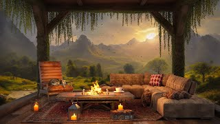 Relaxing Spring Jazz at Cozy Balcony Ambience & Soft Jazz Music ☕ Positive Jazz Music to Study, Work