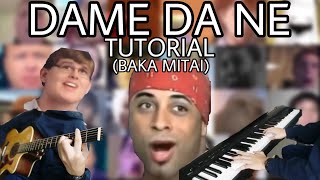 Learn DAME DA NE / Baka Mitai meme | Chords tutorial