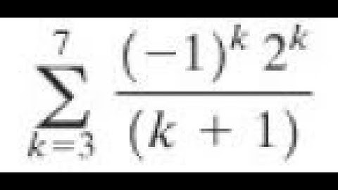 Find the value of the sum k=3 to 7 for (-1)^k*2^k/(k+1)