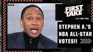 Stephen A. reveals his NBA All-Star votes 👀😯 | First Take