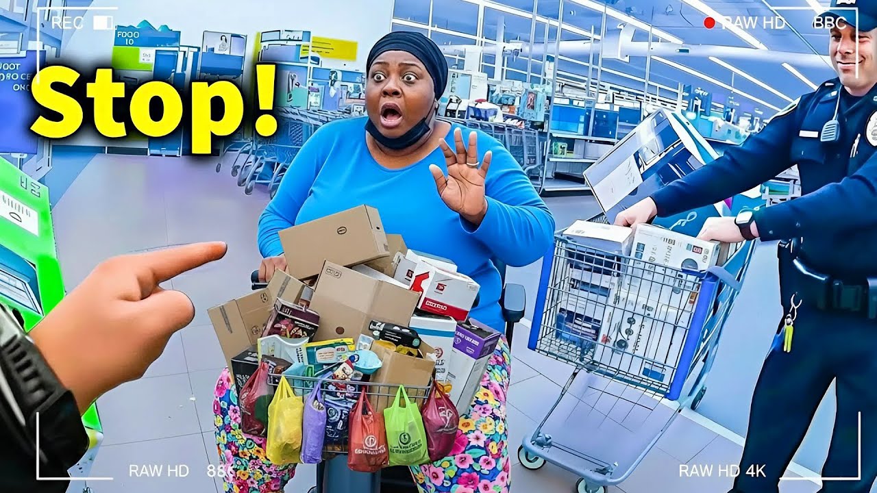 Police Surprise Walmart Shoplifter Getting Caught in the Act | Walmart Shoplifter Arrest