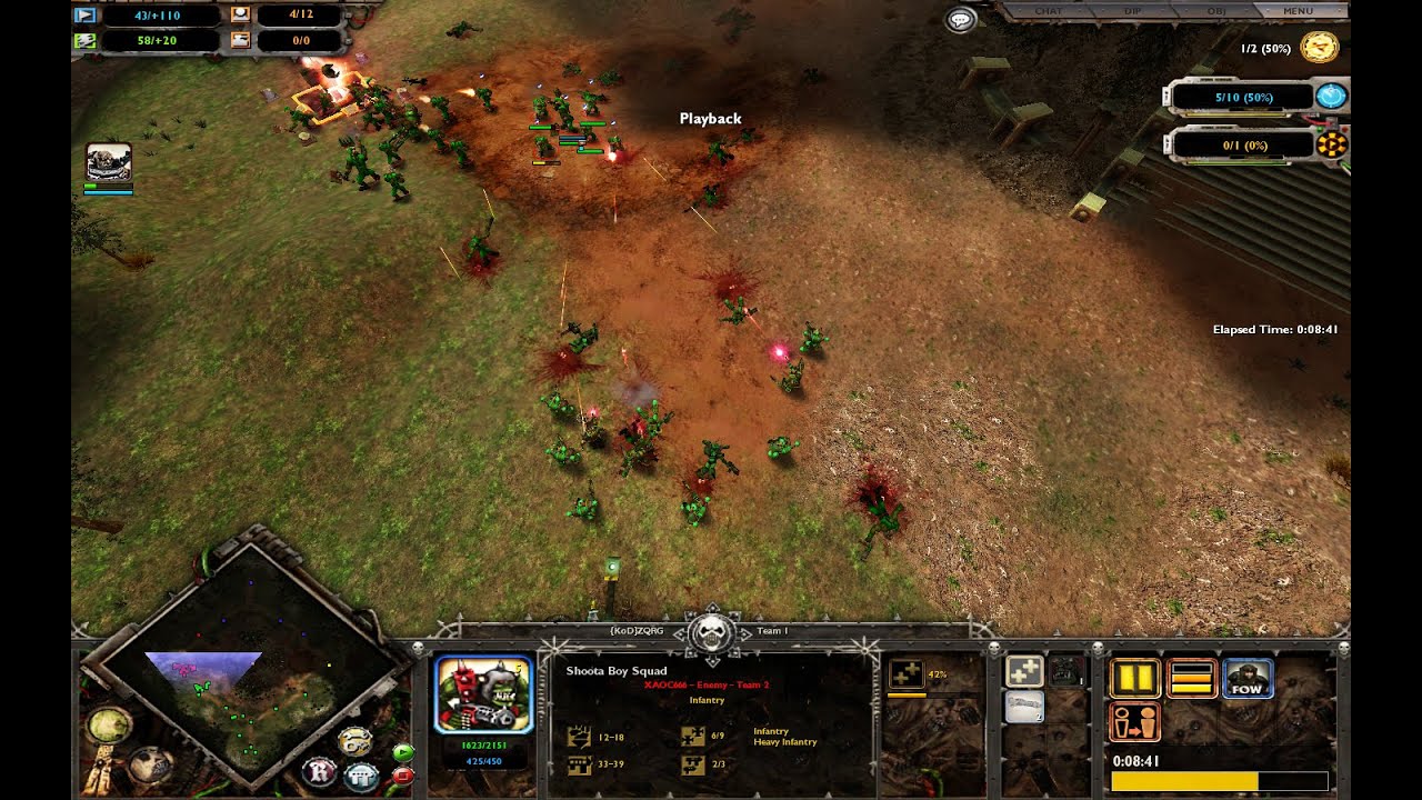 WH40K: DoW - Soulstorm [online] | (CvO) ZQRG vs. oXo on Shrine of Excellion