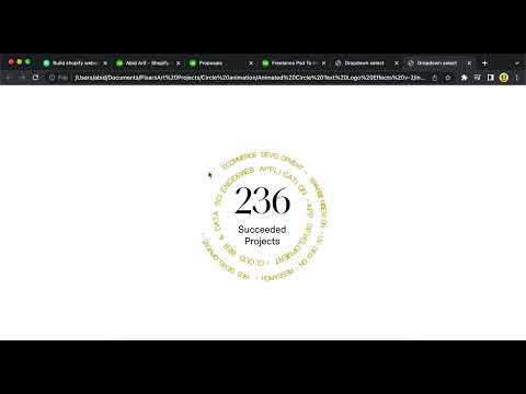 JavaScript Circle Text Animation
