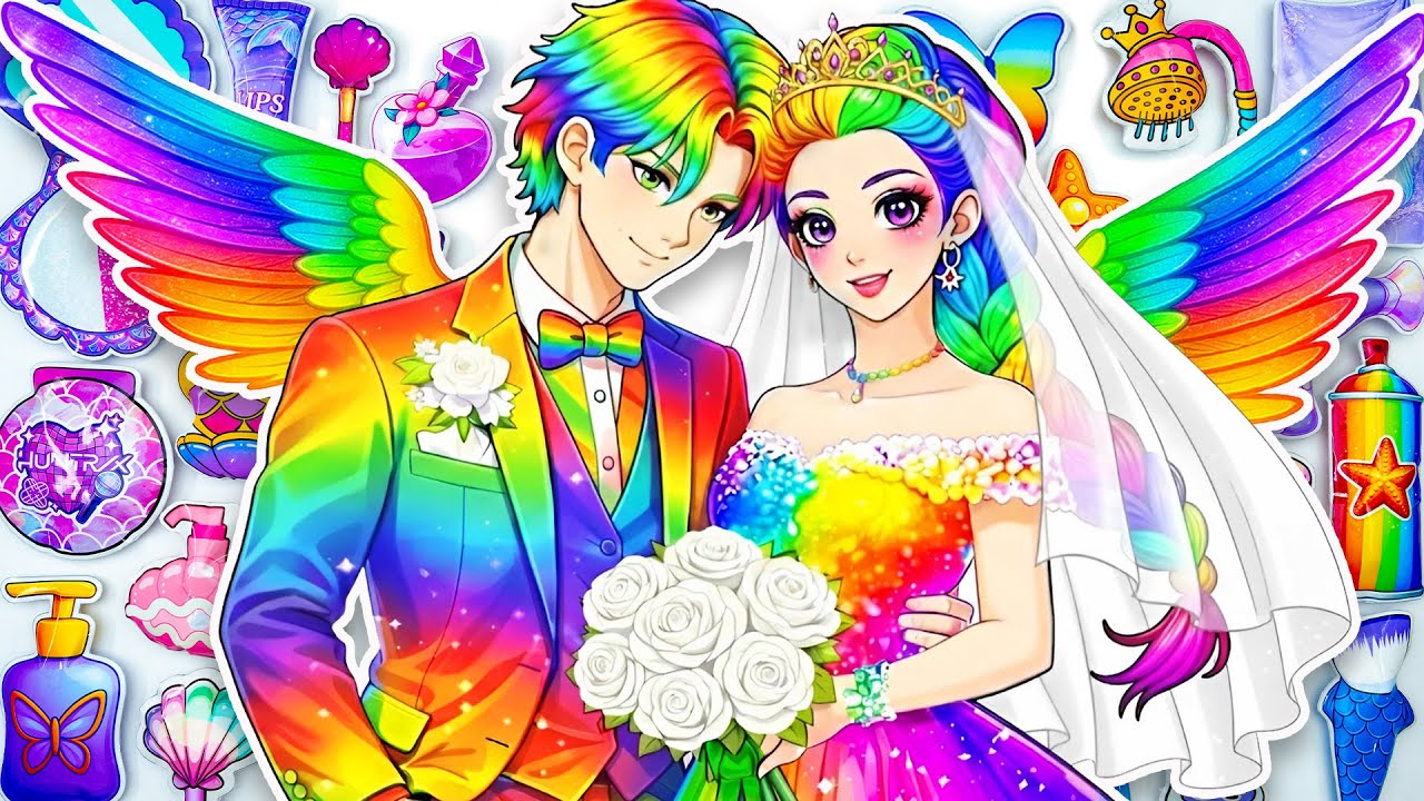 💖Paper DIY💖 KPOP DEMON HUNTERS Rumi x Jinu Couple Love Skincare + Makeup Blind Bag Unboxing