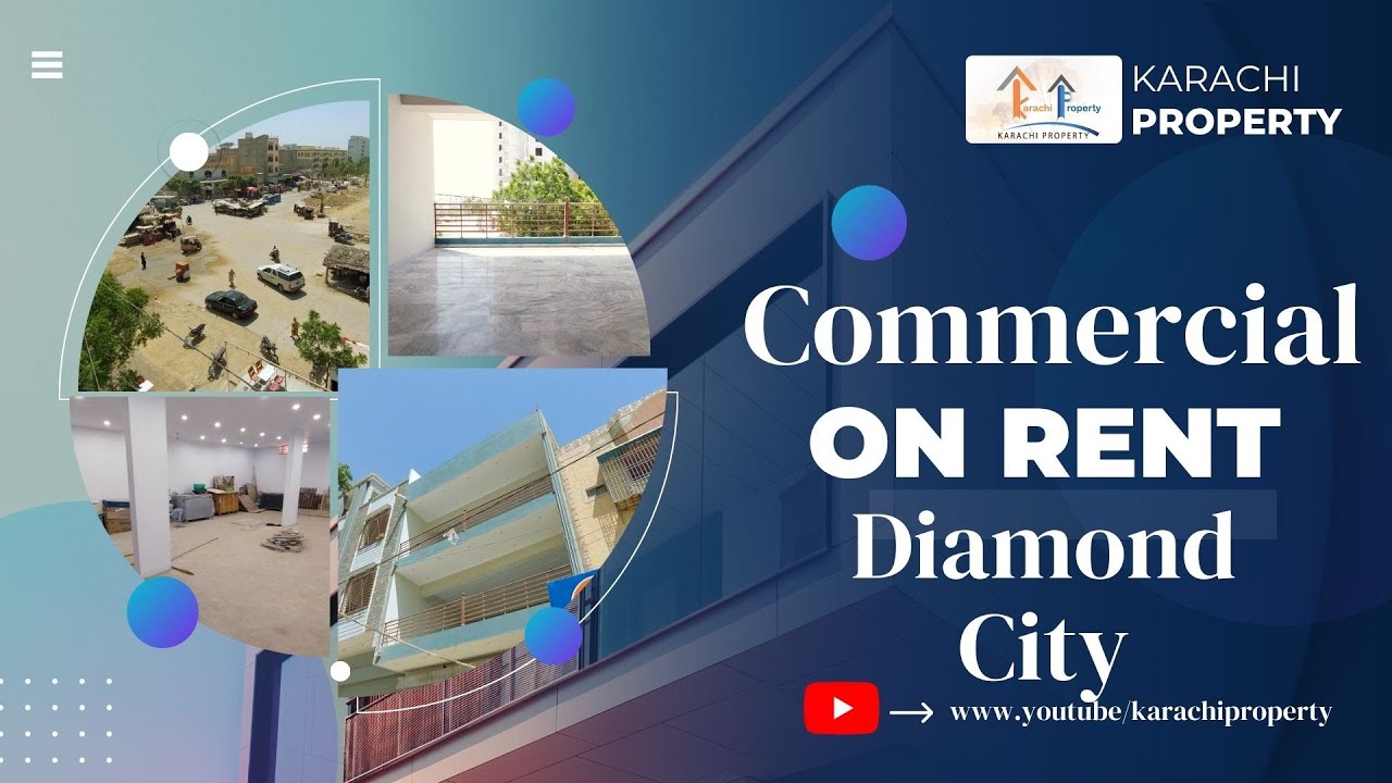 Commercial on Rent 100 Sq Yard Diamond City infront of Gulshanemaymar