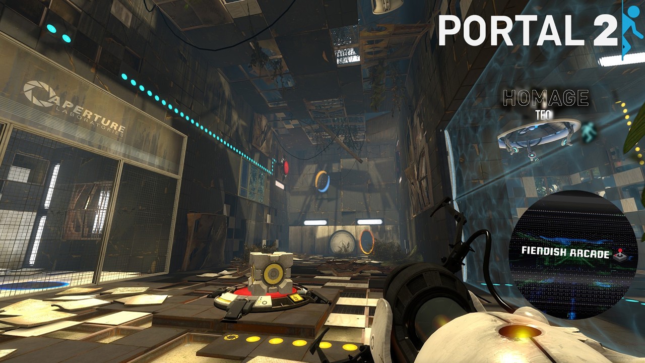 First time playing Portal 2 - HOMAGE : TEO
