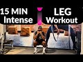 15 Min Leg Workout with Weight Plate | Intense Gym Routine for Strength &amp; Fat Burn
