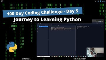 How-to start learning Python | 100 Day Coding Challenge | Day 5 | Lofi Timelapse