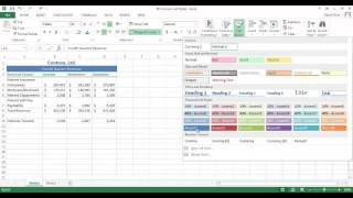 Excel 2013 Apply cell Styles