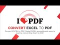 How to convert ms excel file to pdf online with ilovepdf