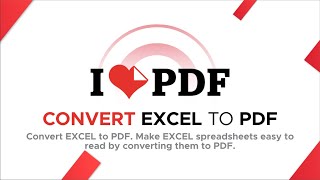 How to Convert MS Excel File to PDF Online with ILOVEPDF