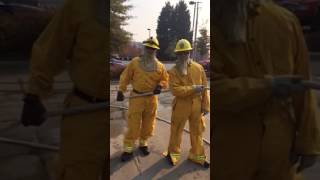 Wildland firefighting nozzle forward style