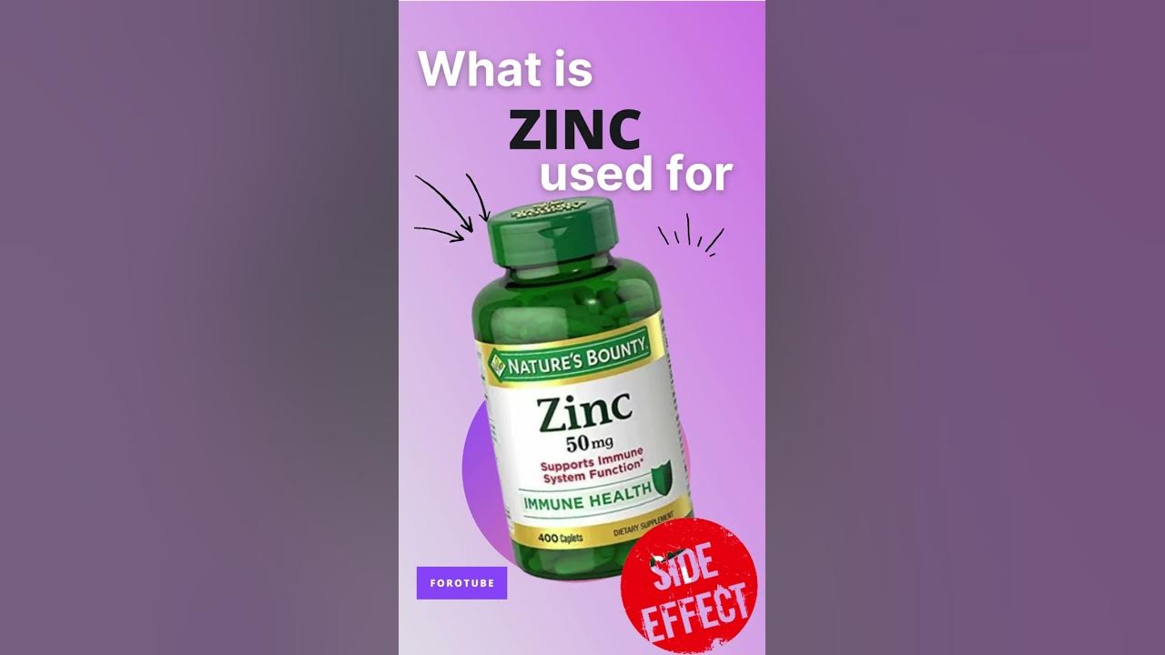 ZINC SIDE EFFECTS 💊 What is zinc used for YouTube