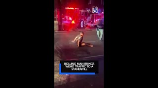 Rolling man brings West Hollywood traffic to a standstill