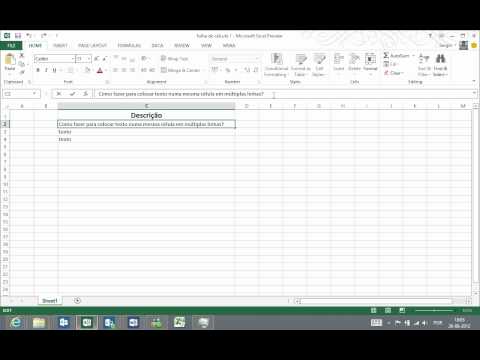 Vídeo: Como Inserir Texto No Excel