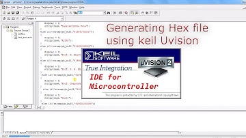 Generating Hex file in keil uvision