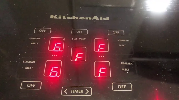 Codigo de error F58 estufa inducción Kitchenaid