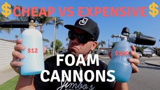 CHEAP VS EXPENSIVE FOAM CANNON -  $12 vs $100 WHICH IS BETTER?
