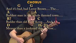 Bad Bad Leroy Brown (Jim Croce) Guitar Cover Lesson with Chords/Lyrics