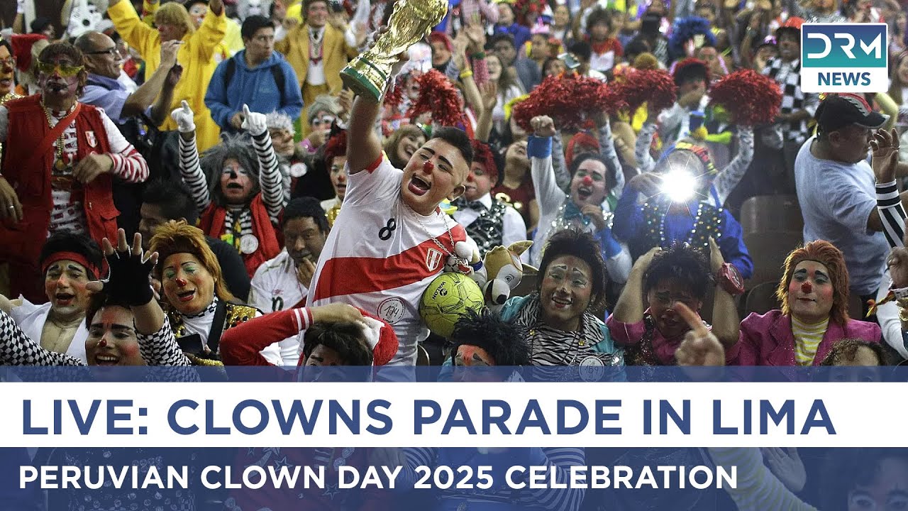 LIVE Peru Clowns Day 2025 | Clowns Parade Through Lima | AQ14