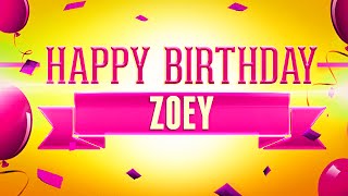 Happy Birthday Zoey by The Happy Birthday to You Channel : The Original Song Personalized with Names 88,714 views 8 years ago 2 minutes, 15 seconds