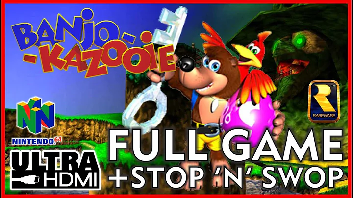 BANJO KAZOOIE FULL GAME Walkthrough Original N64 UltraHDMI  + STOP N SWOP 100% Collectibles