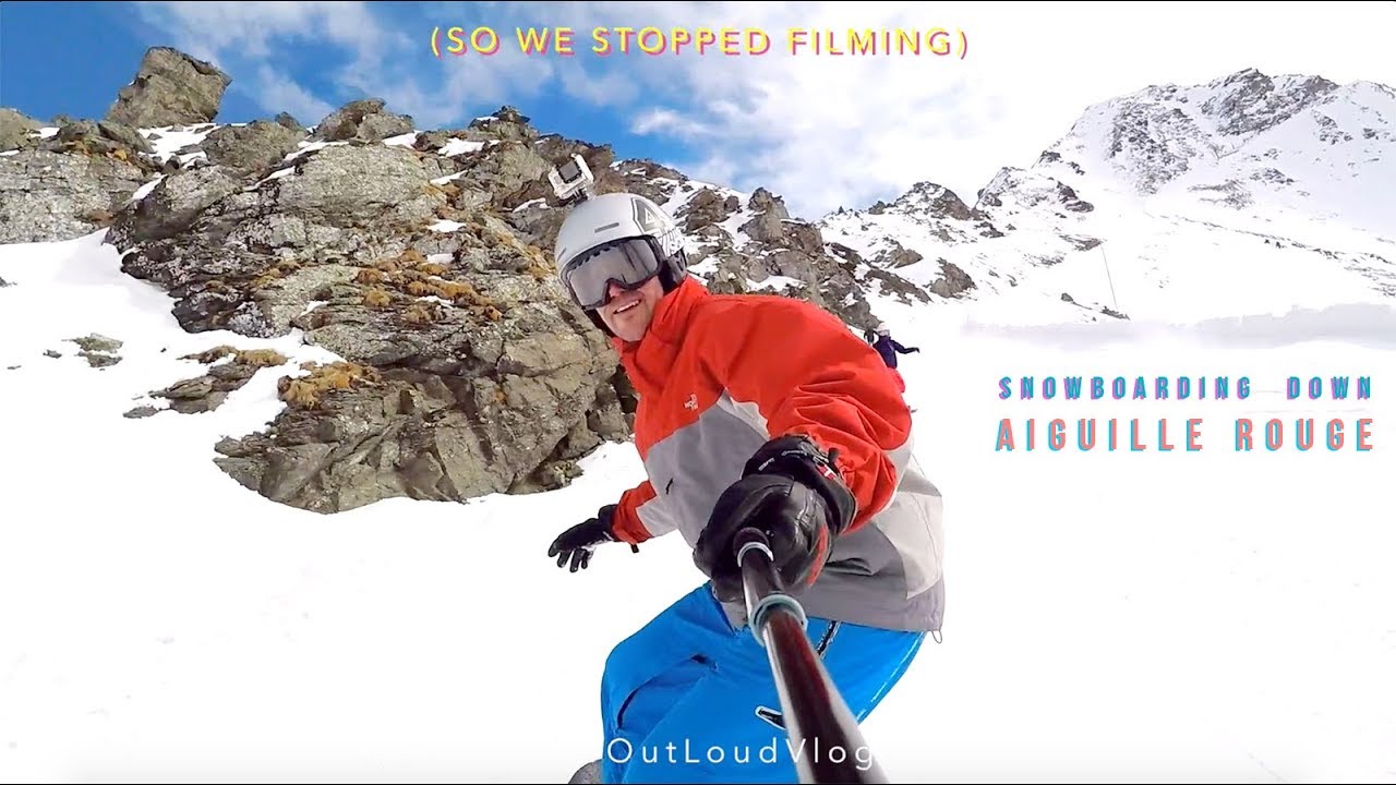 Aiguille Rouge Les Arcs - Going down one of the longest runs on the French Alps!
