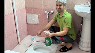 ASMR cleaning the bathroom | toilet cleaning