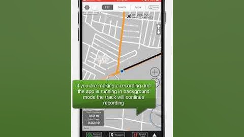 Map E32 app tutorial Record Track