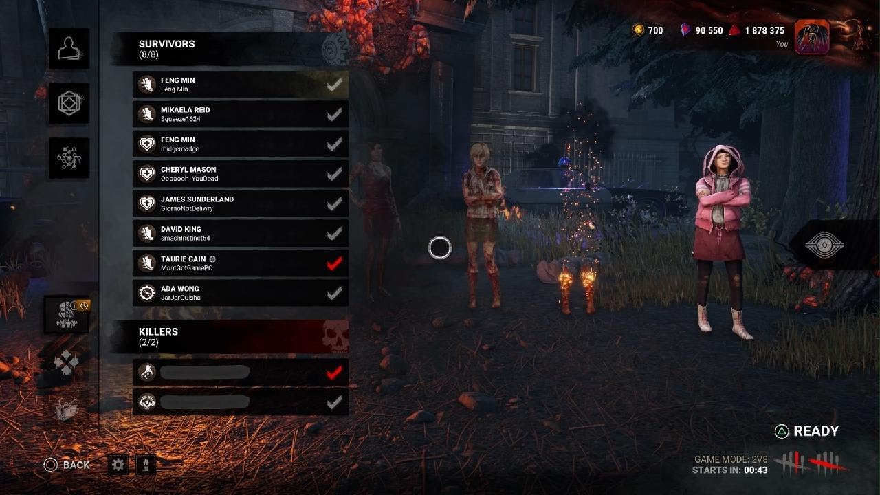 Dead by Daylight 2v8 Wraith and Legion vs Feng and pals - YouTube
