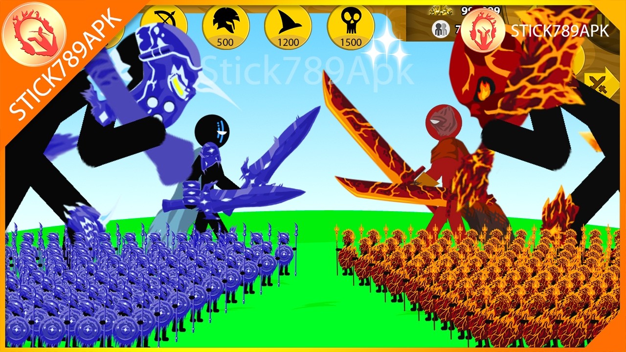 STICKMAN XIPHOS ICE, GRIFFON VS EPIC WRATHNAR, FINAL BOSS LAVA | Stick War Legacy Mod | Stick789Apk