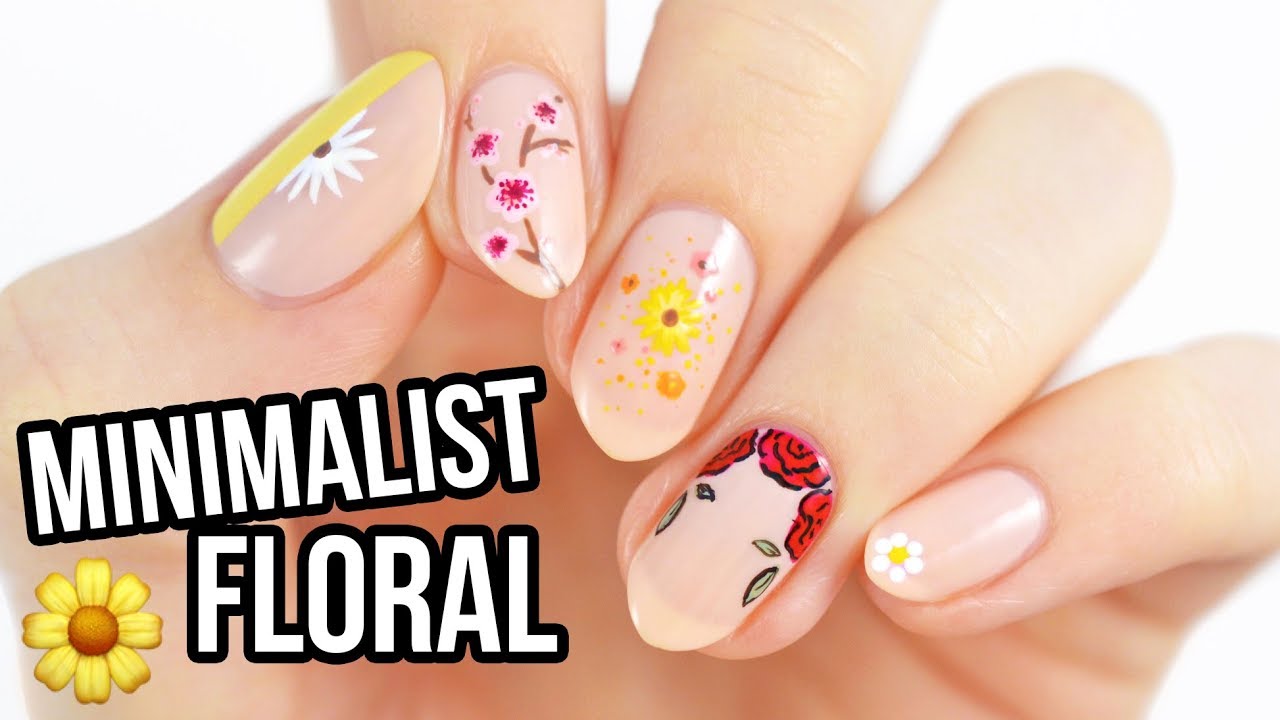 Minimalist Floral Nail Art Ideas - wide 6