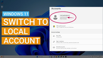 Windows 11: Schakel over naar lokaal account vanuit Microsoft-account