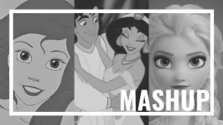 DISNEY MASHUP - Ariel, Aladdin, Jasmine & Elsa - Frozen vs. The Little Mermaid vs. Aladdin