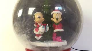 Gemmy Animated Mickey And Minnie Mouse Snowglobe