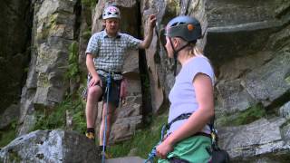 Rock Climbing - setting up a safe, practical belay area Profile