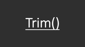 Using Trim Function in Java