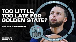 TOO LITTLE, TOO LATE for Steph Curry \& the Warriors? 👀 Brian Windhorst says NO 😳 | NBA Today