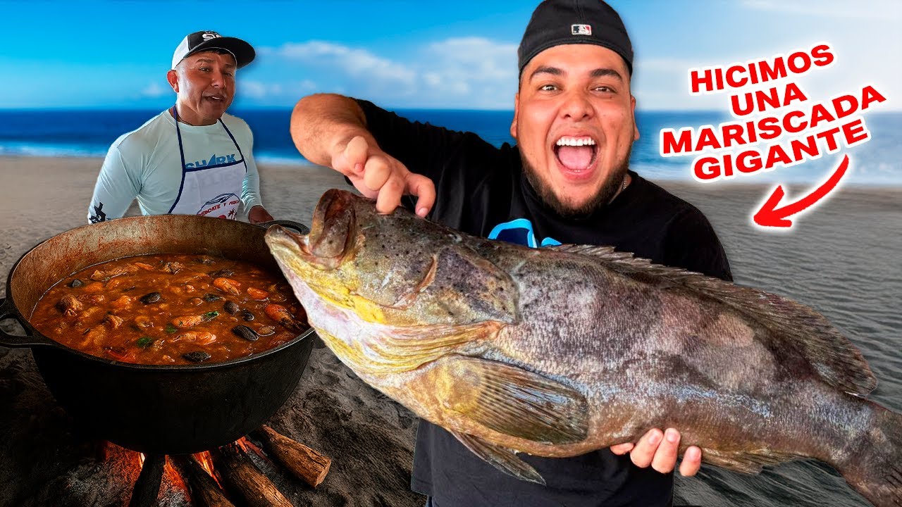 🫢PREPARANDO una MARISCADA GIGANTE en la PLAYA con @RescateyPesca