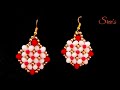 How To Make/ Beautiful Beaded Bridal Earrings//അണിഞ്ഞൊരുങ്ങാൻ ഒരടിപൊളി👌👌👌കമ്മൽ