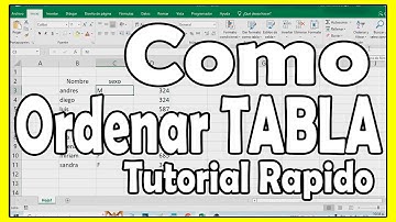 Como ordenar tabla en Excel de Mayor a menor paso a paso