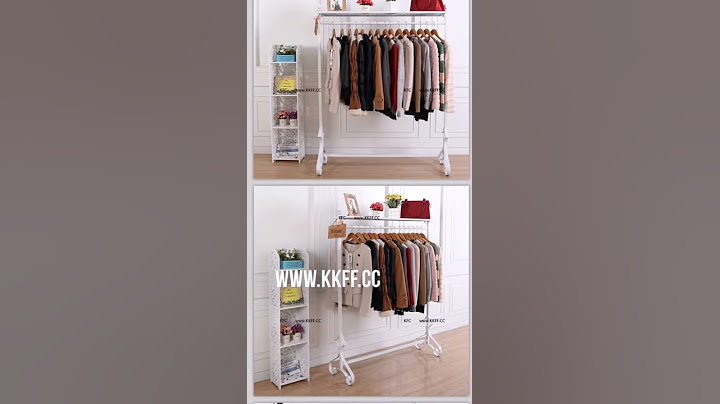 European style clothes display rack, iron art shelves hanging, two levels shelf