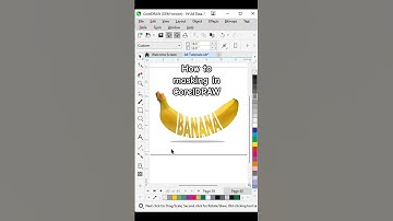 Mastering CorelDRAW Masking Techniques for banana Designs || corelDRAW masking tutorial #trending